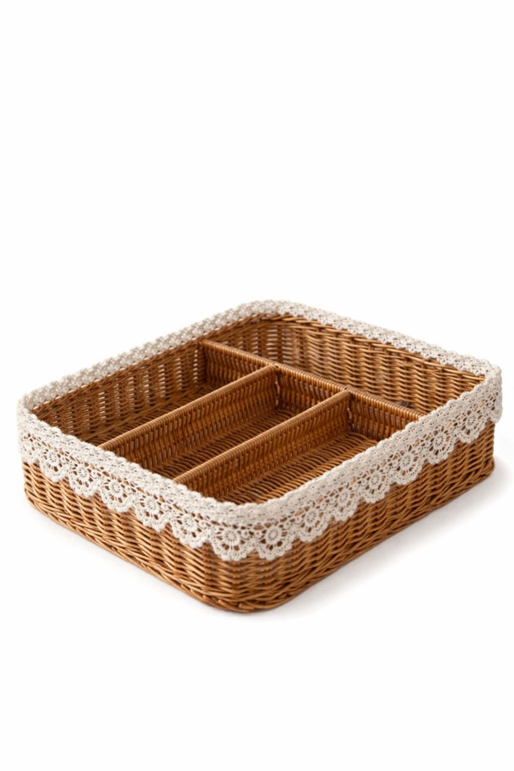 Woven Cutlery Storage Basket